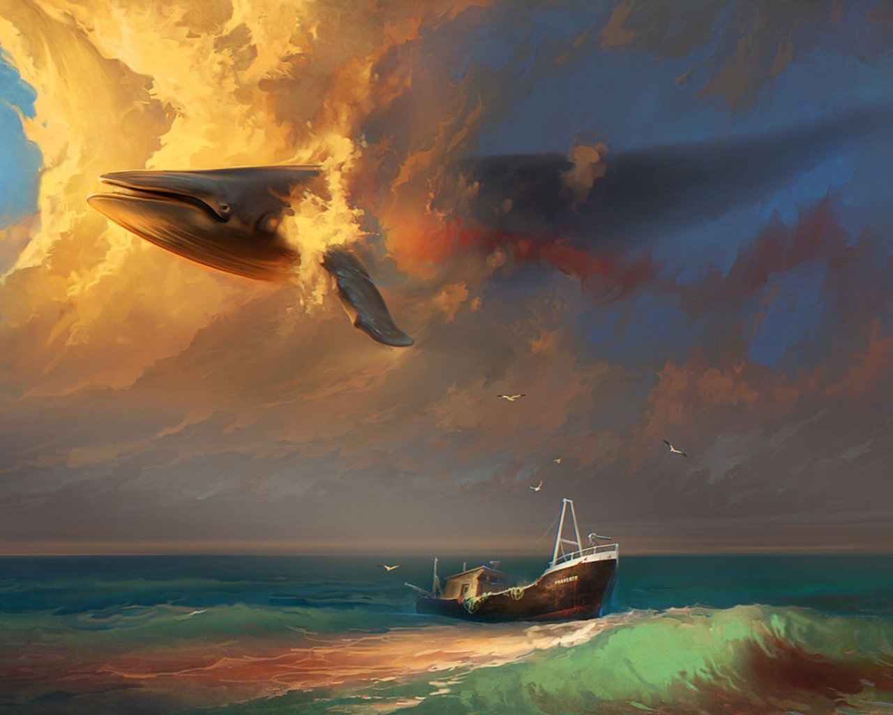 Кит на небе