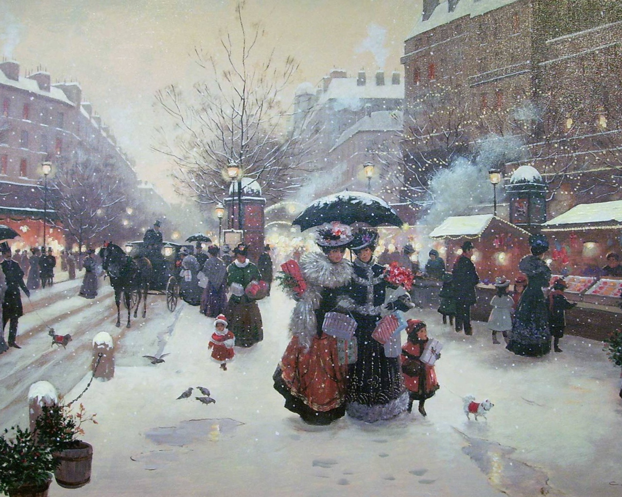 Зима в Париже
