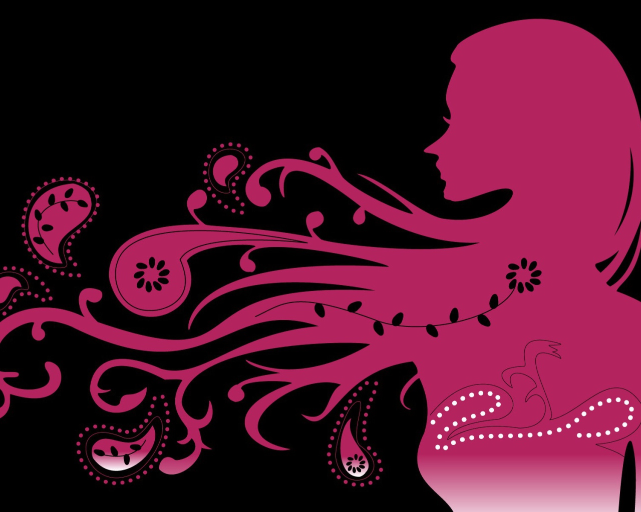 Прекрасная векторная девушка