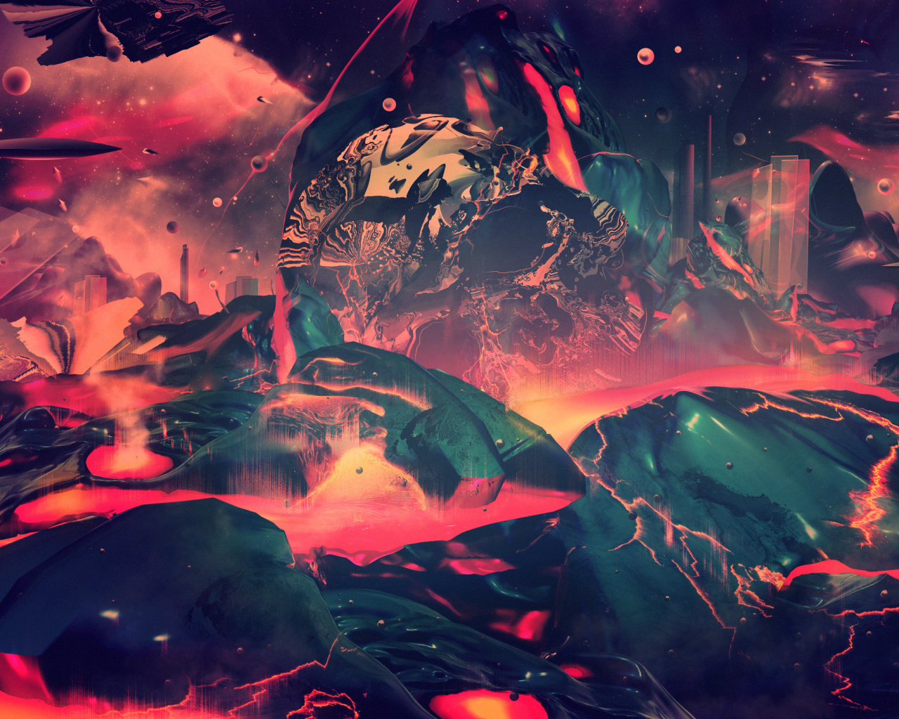  Абстрактные Потоки лавы