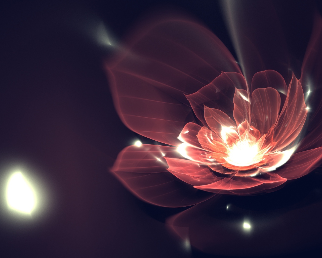 Светящийся цветок