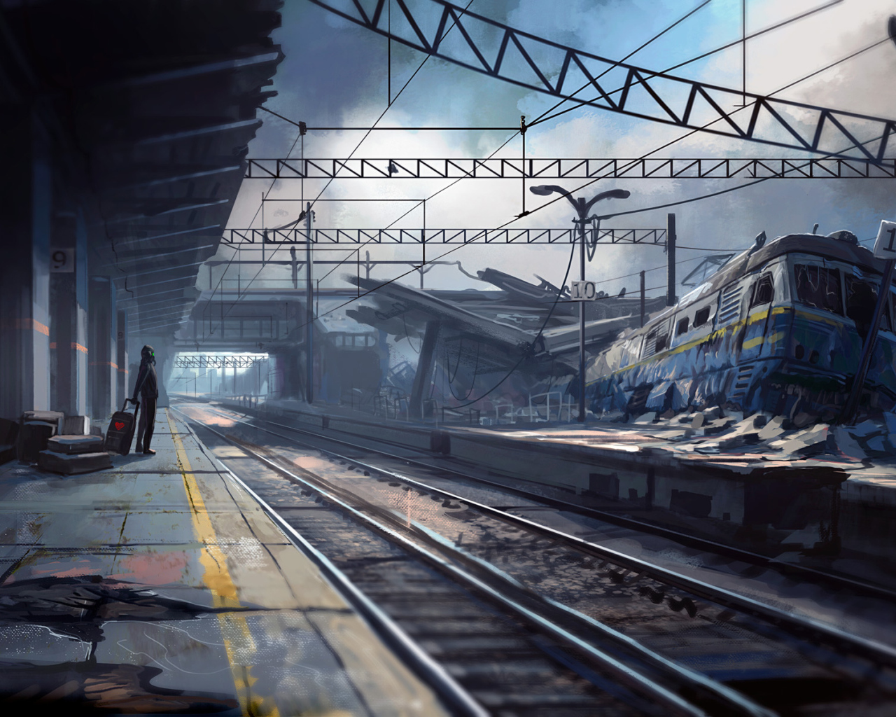 Одинокий пассажир в мертвом городе