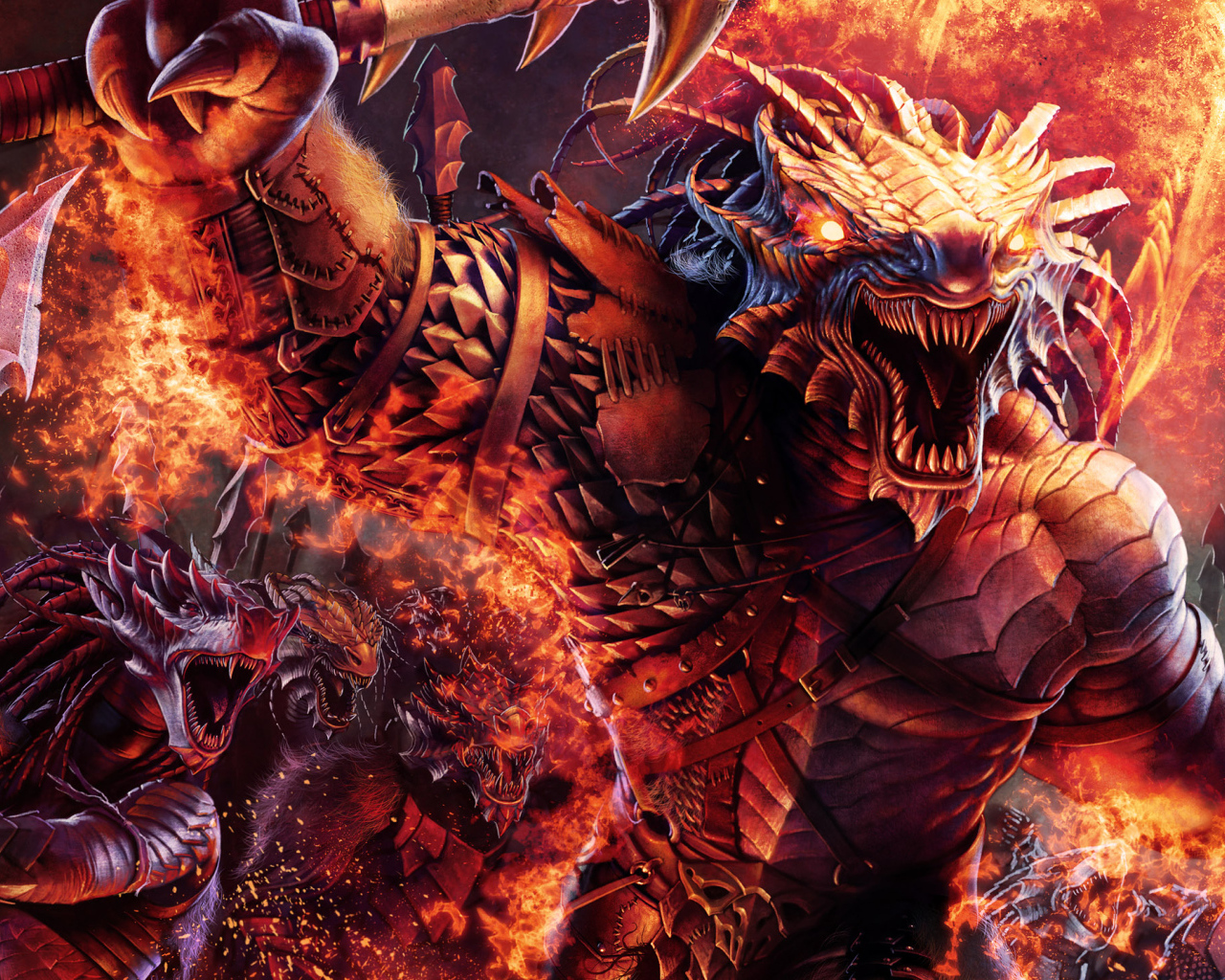 Воин с головой дракона