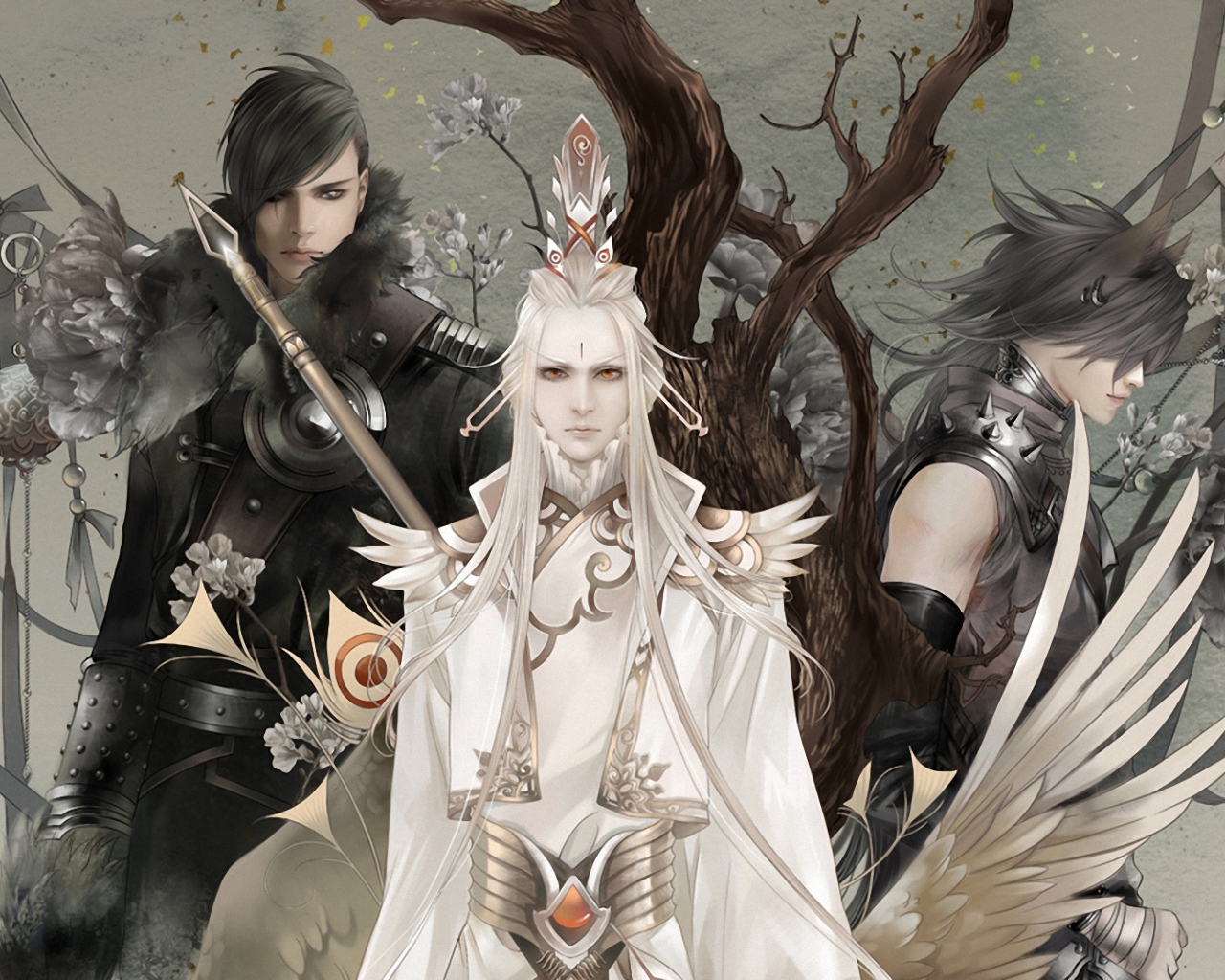 Ангел около дерева