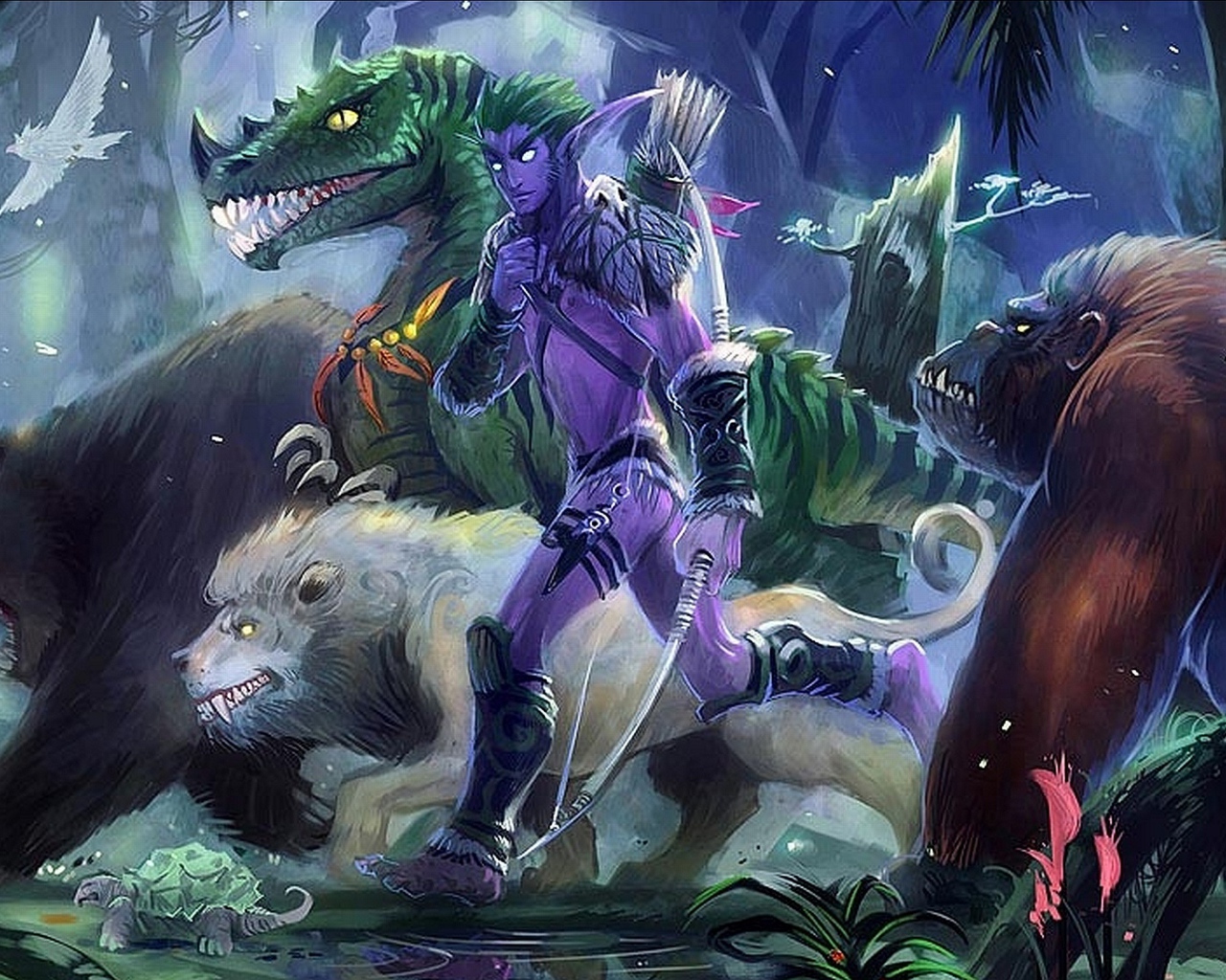 Звери и синий человек