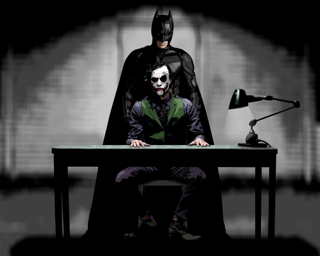 Бетмен допрашивает Джокера