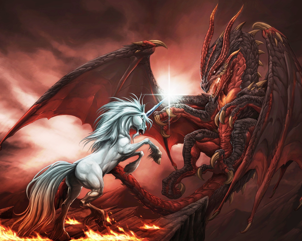 Битва лошади и дракона