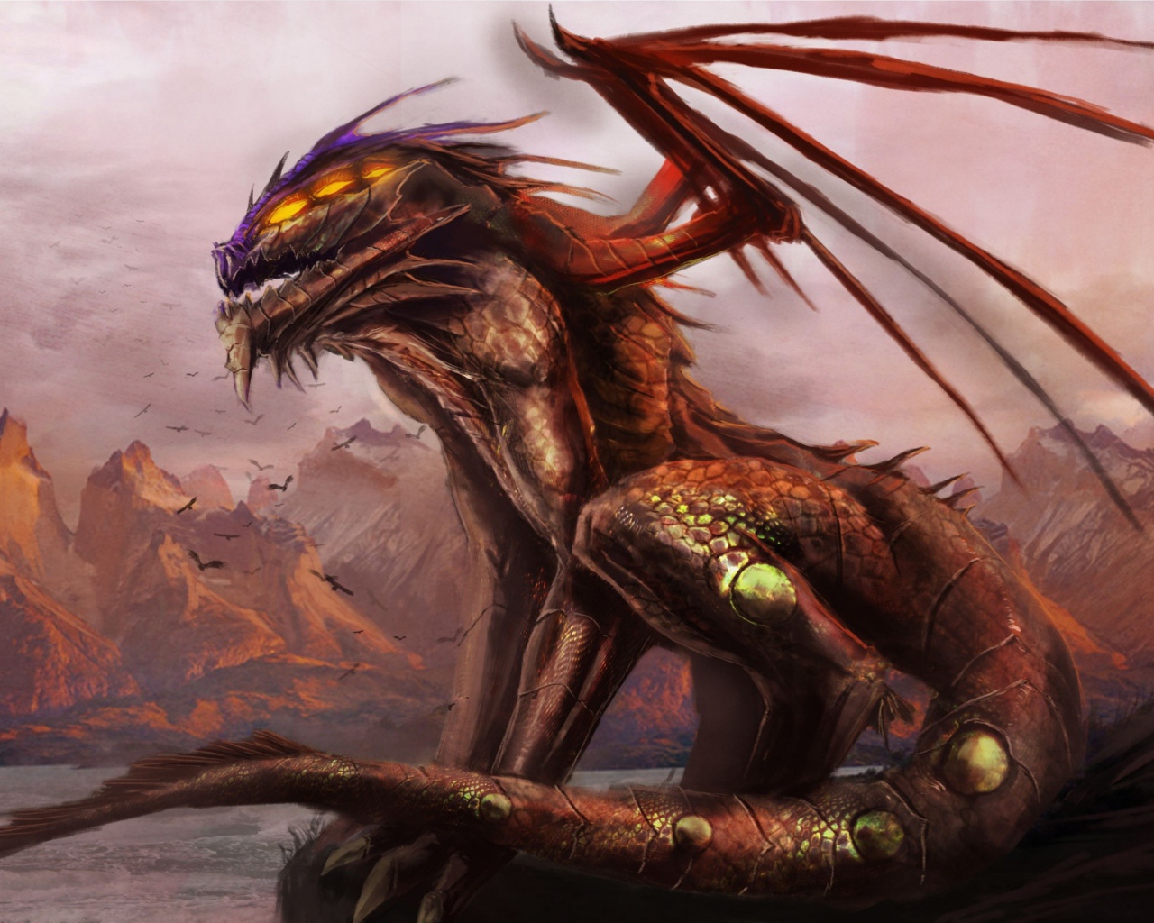 Дракон сидит у моря