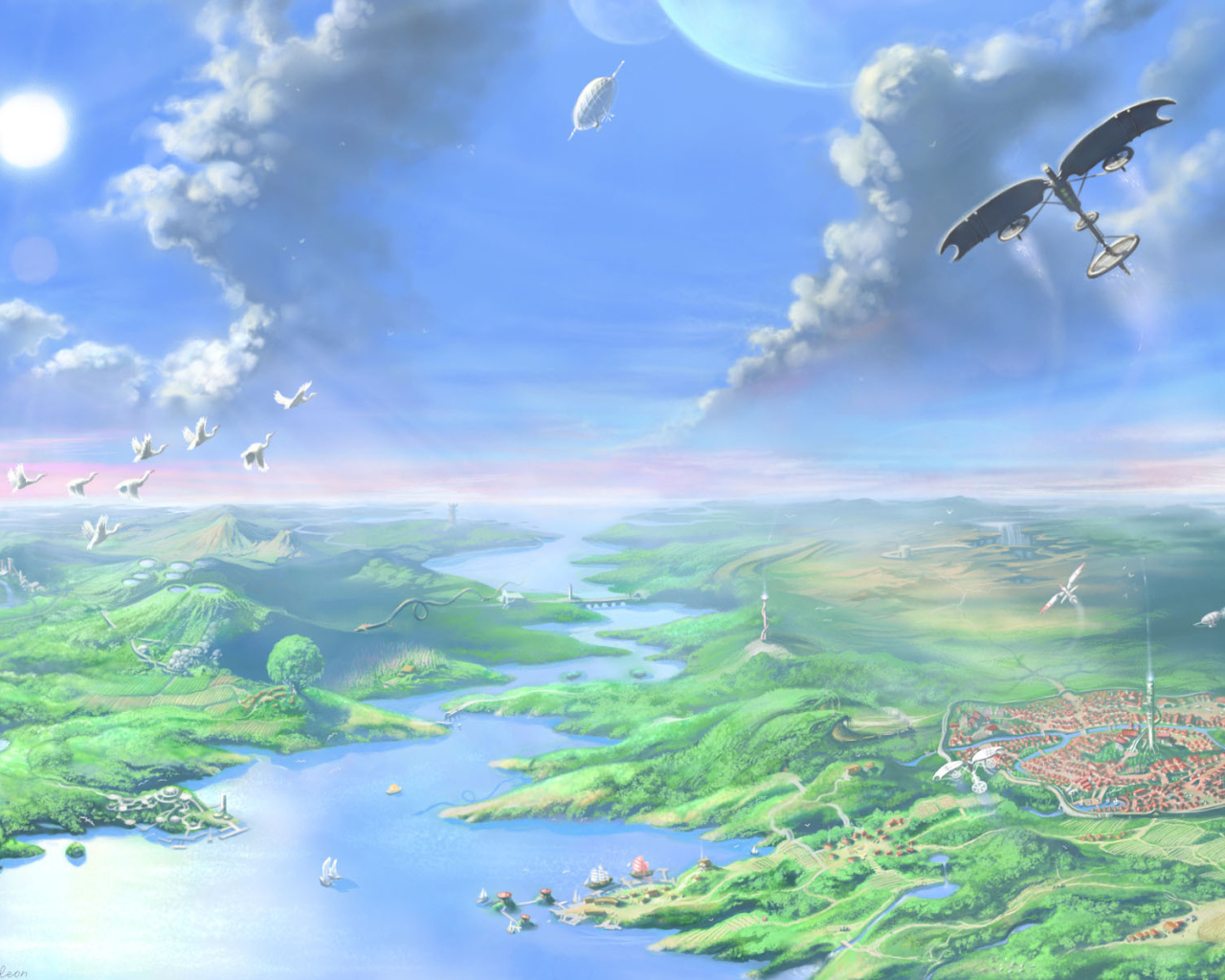 Фантастический инопланетный пейзаж