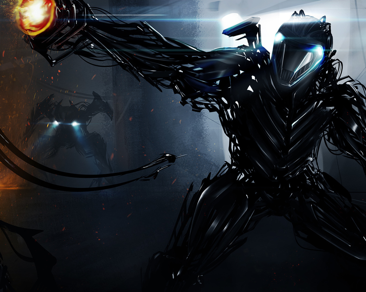 Фантастический монстр в ярости