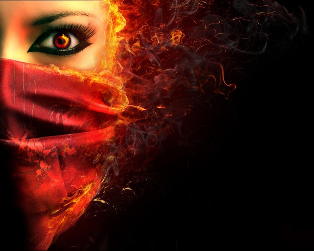 Огненная девушка вампир