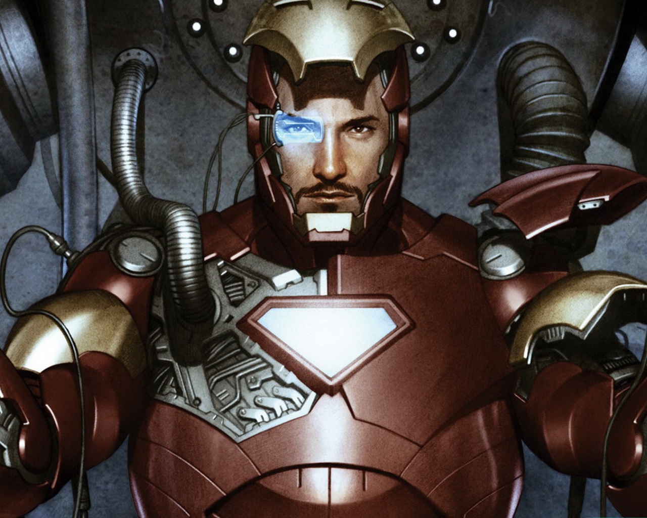 Рисунок Железный человек 