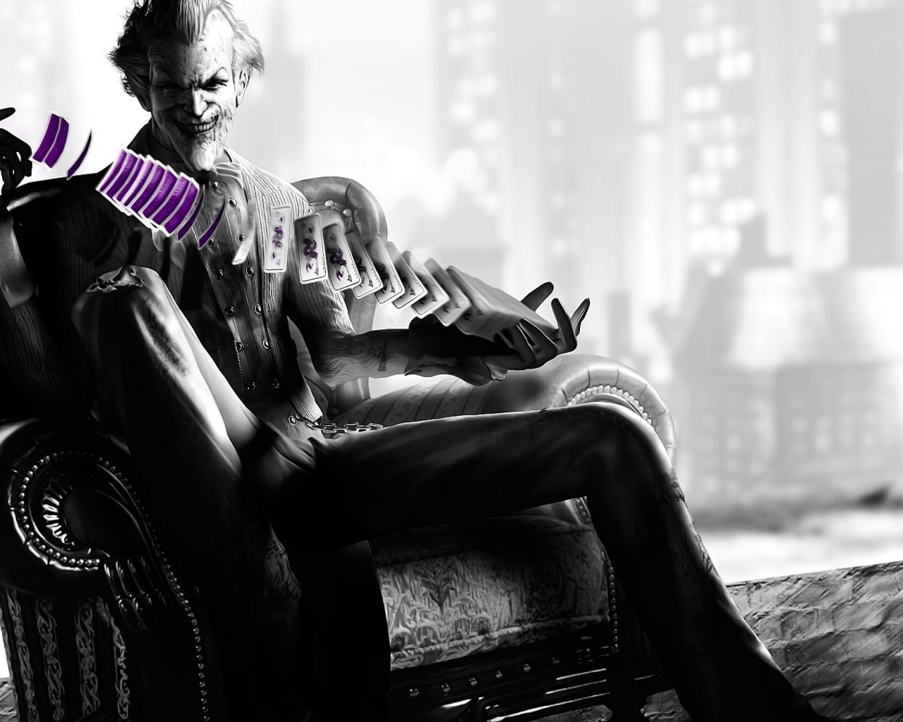 Джокер играет с колодой