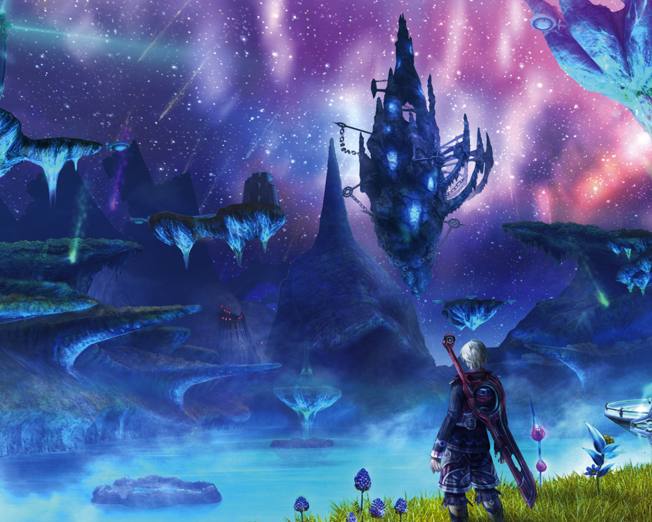 Пейзаж с летающими островами