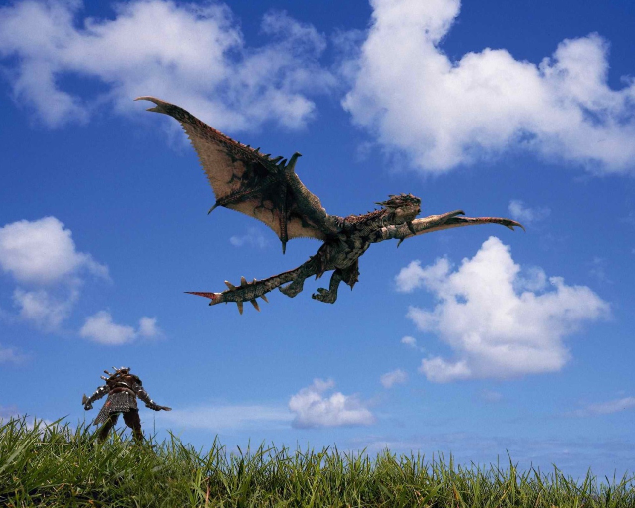 Монстр летит над полем