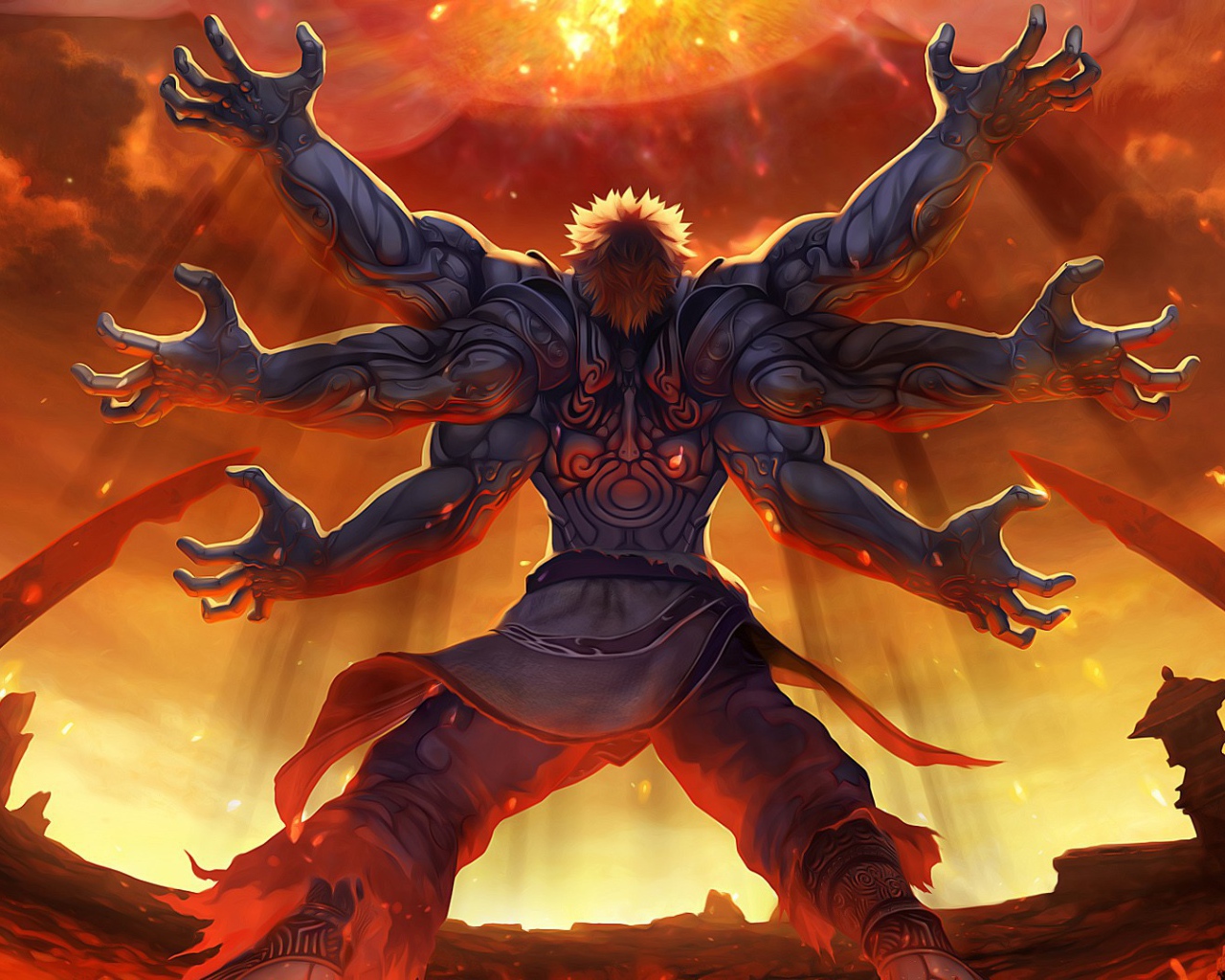 Шестирукий монстр