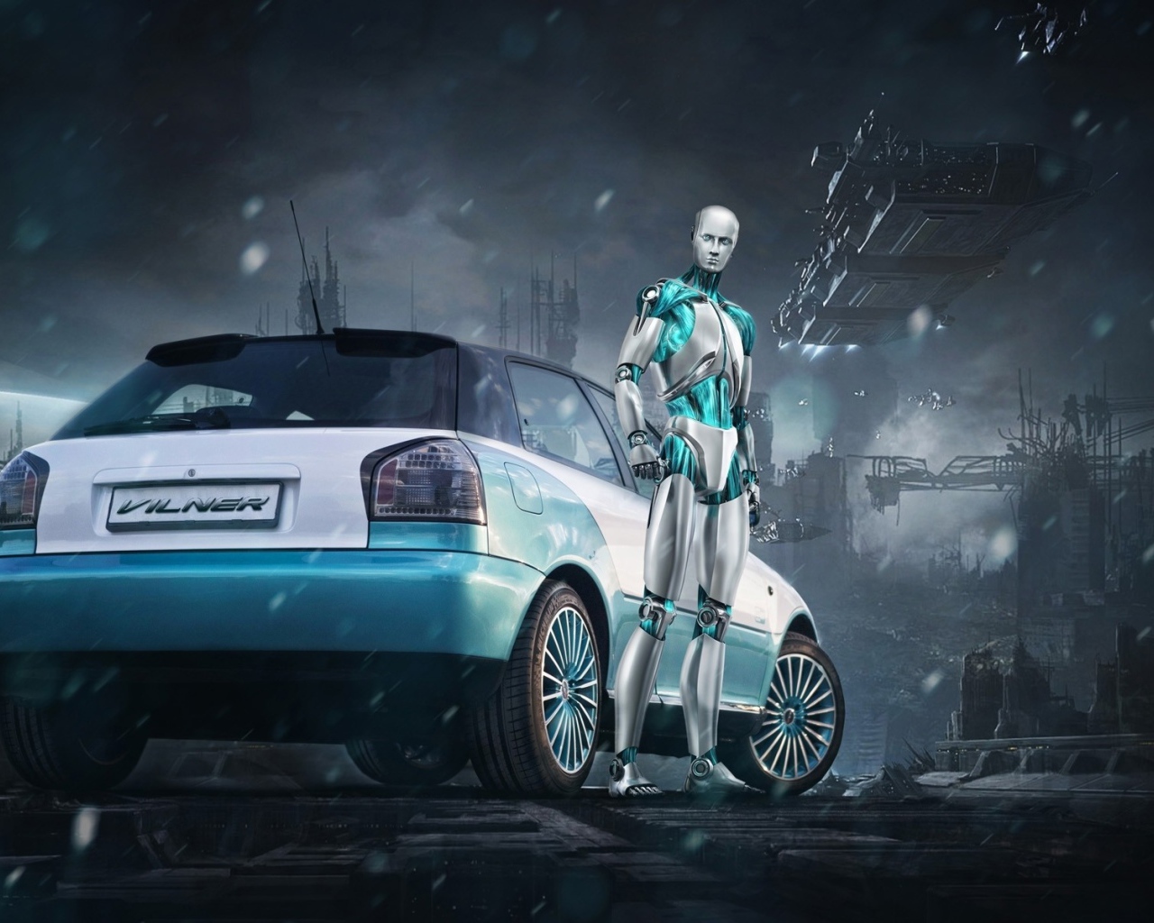 Робот у автомобиля