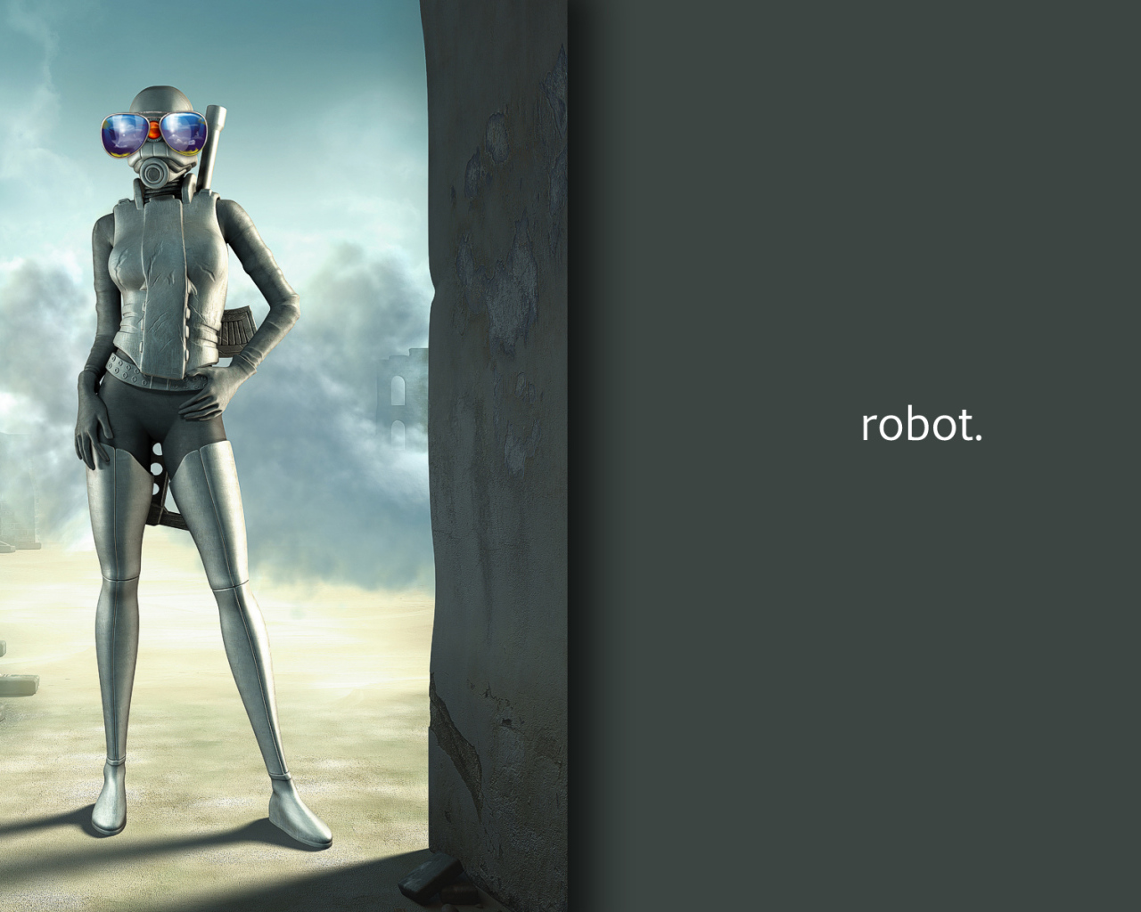 Робот в синих очках