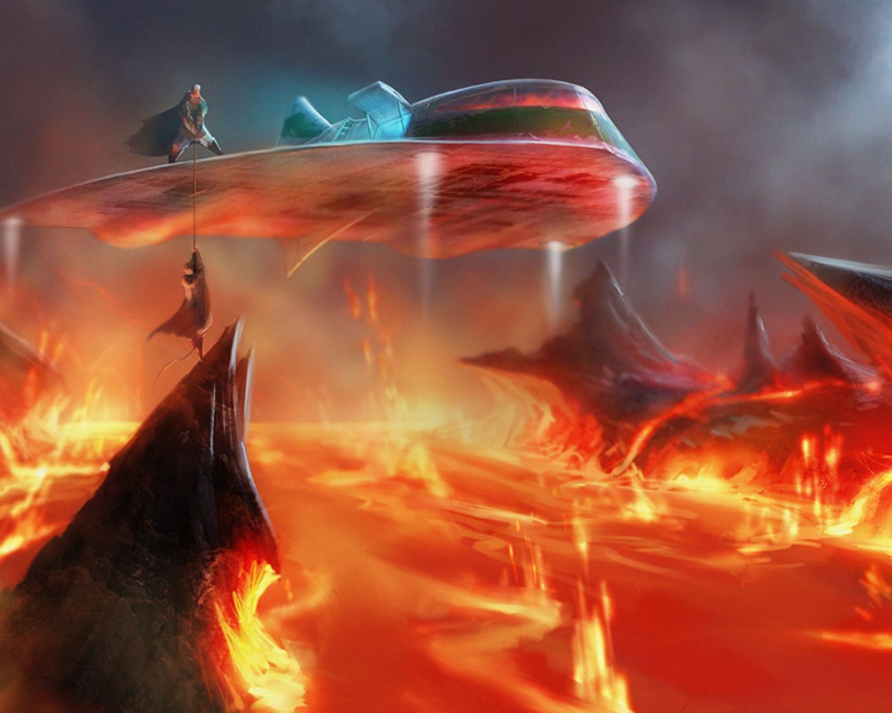 Спасение человека из огня