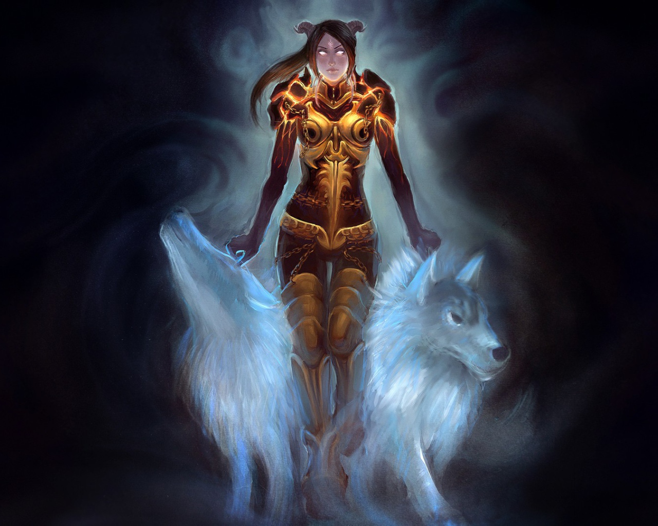 Шаман и волк