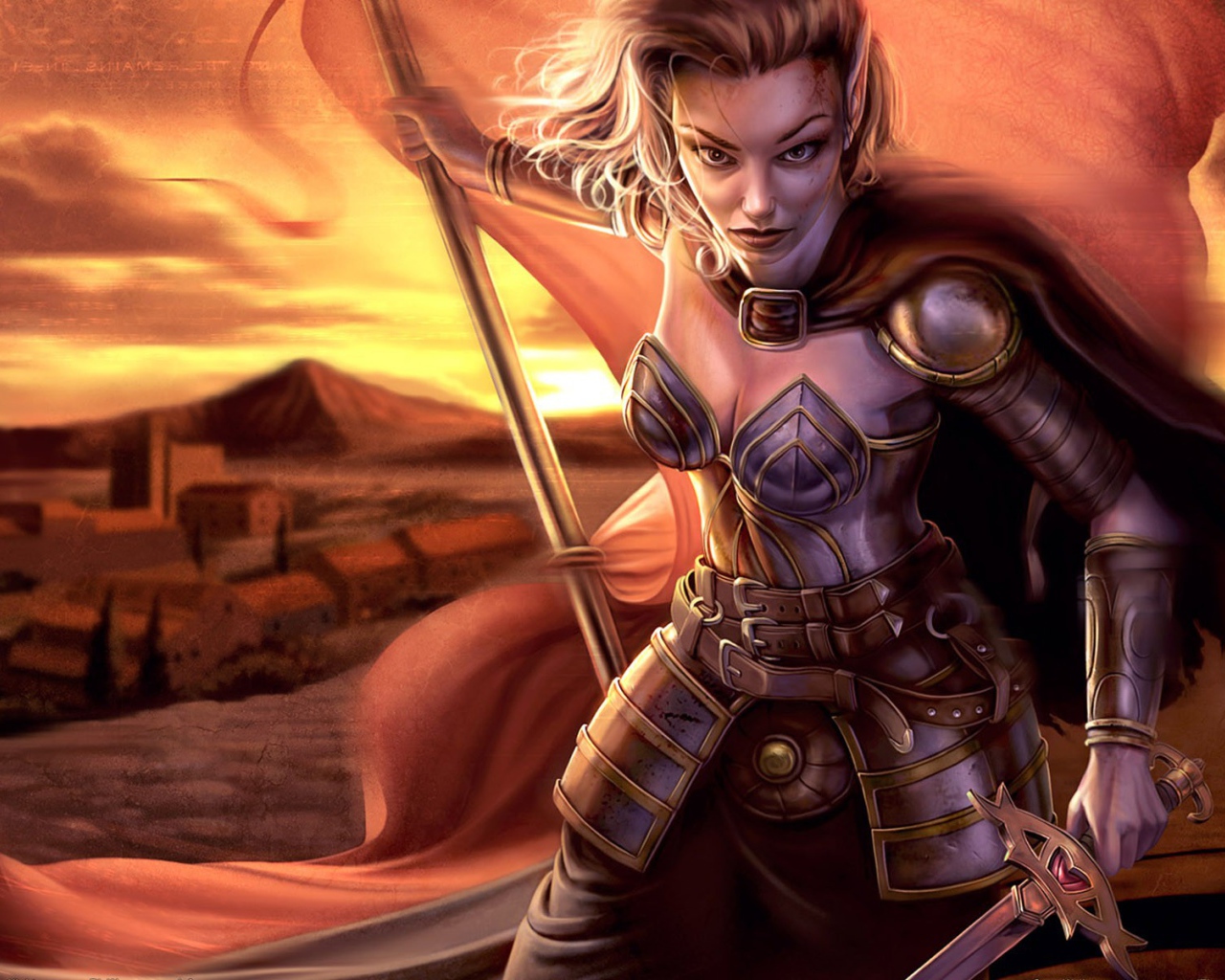 Воин со знаменем