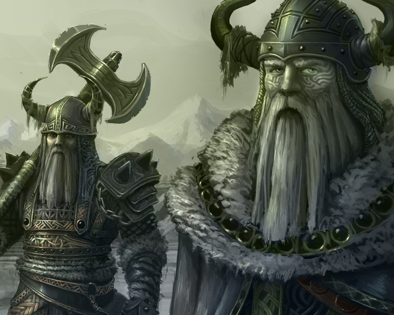 Два суровых викинга