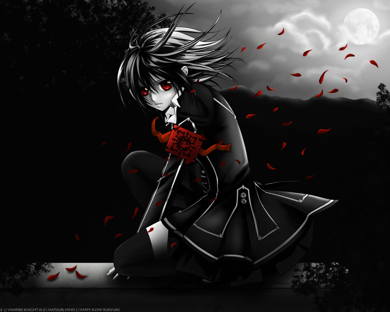 Девушка вампир из Аниме