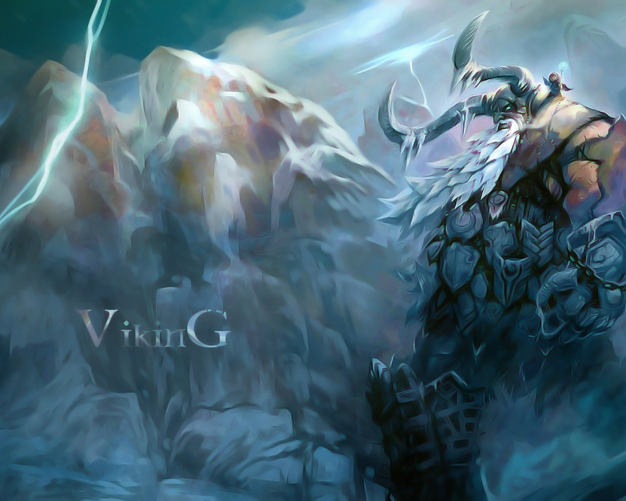 Викинг в горах