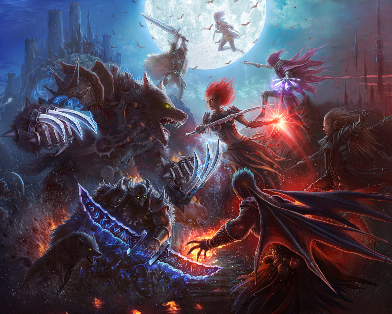 Война вампиров с оборотнями