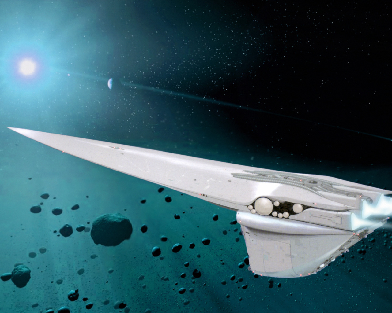 Белый космический корабль