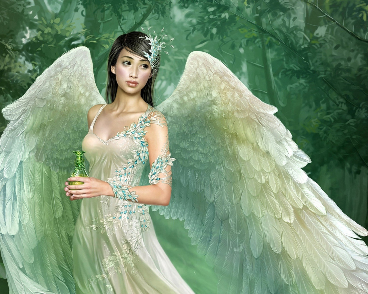 Ангел в белом платье