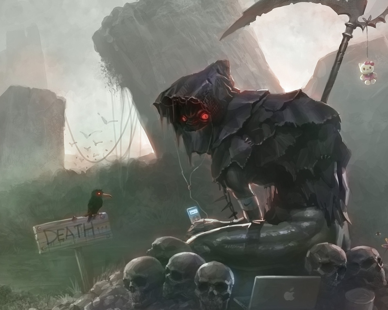 Смерть с ноутбуком Apple