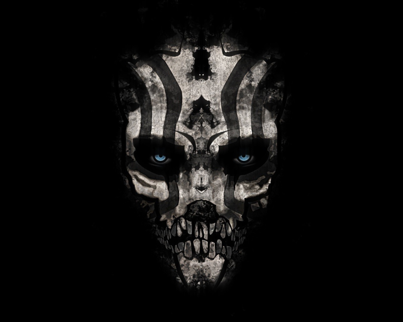 Череп с полосками