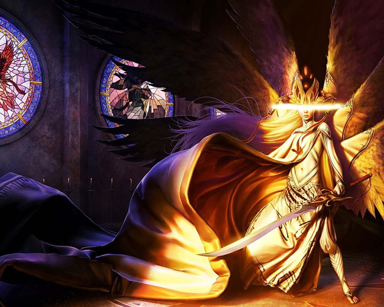 Белый ангел с мечом