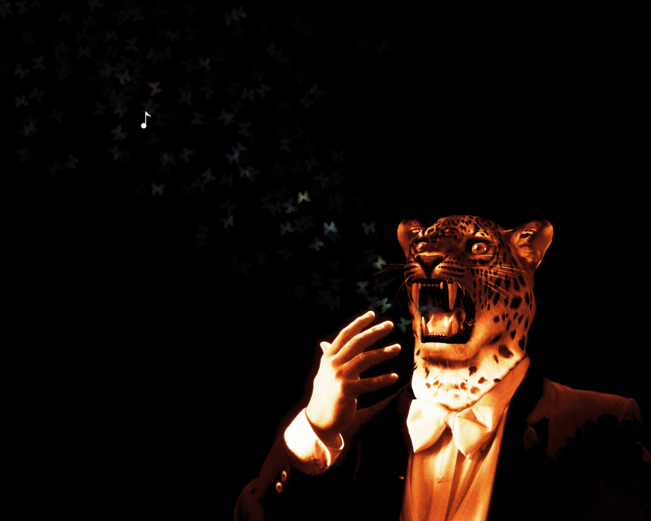 Человек с головой леопарда