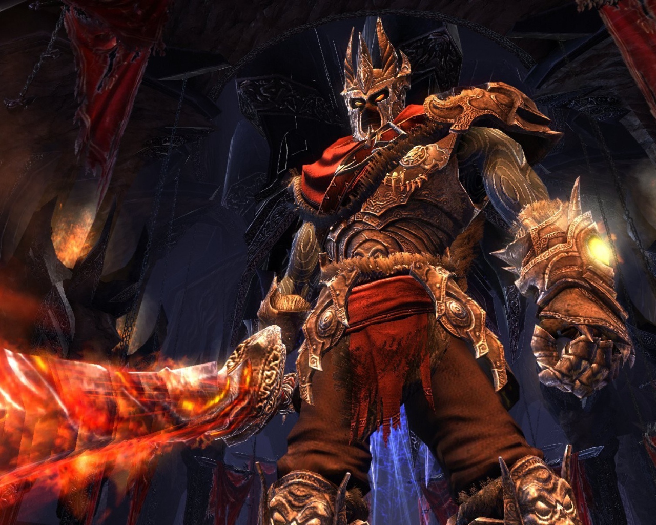 Воин с огненным мечом