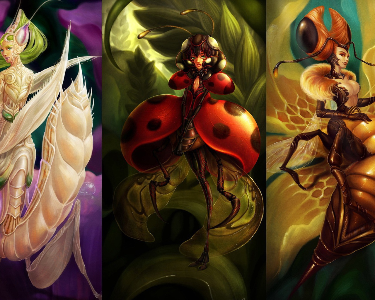 Насекомые девушки