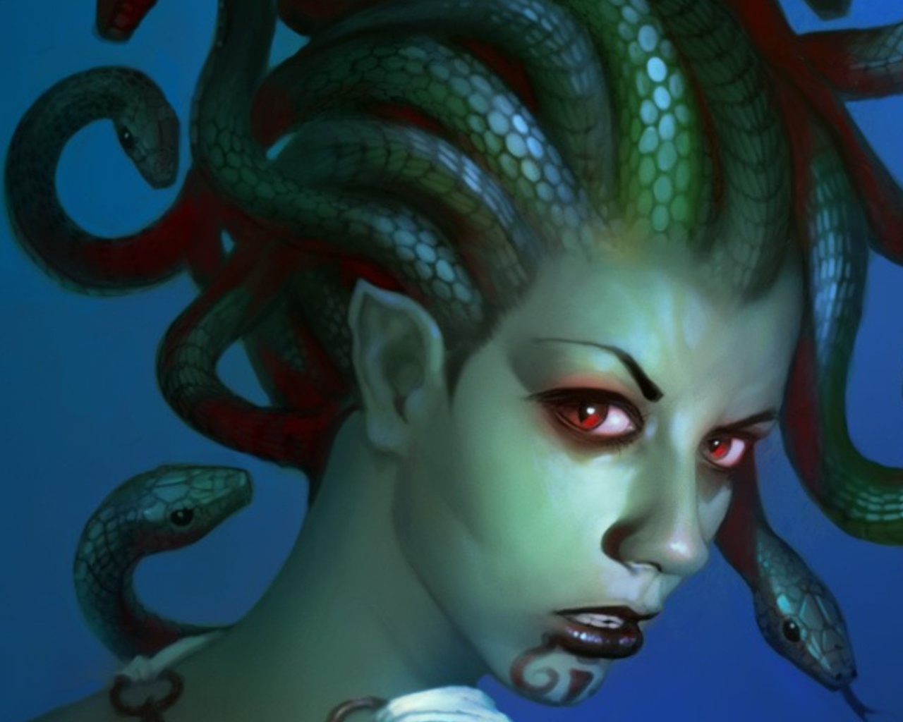 Медуза Гаргона со змеями