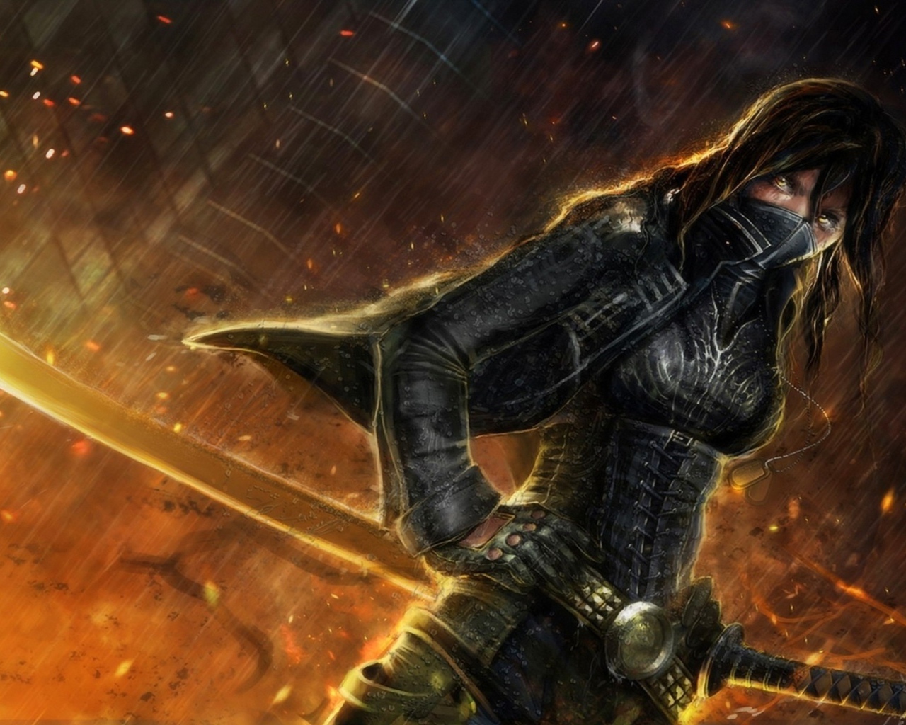 Ника с огненным мечом