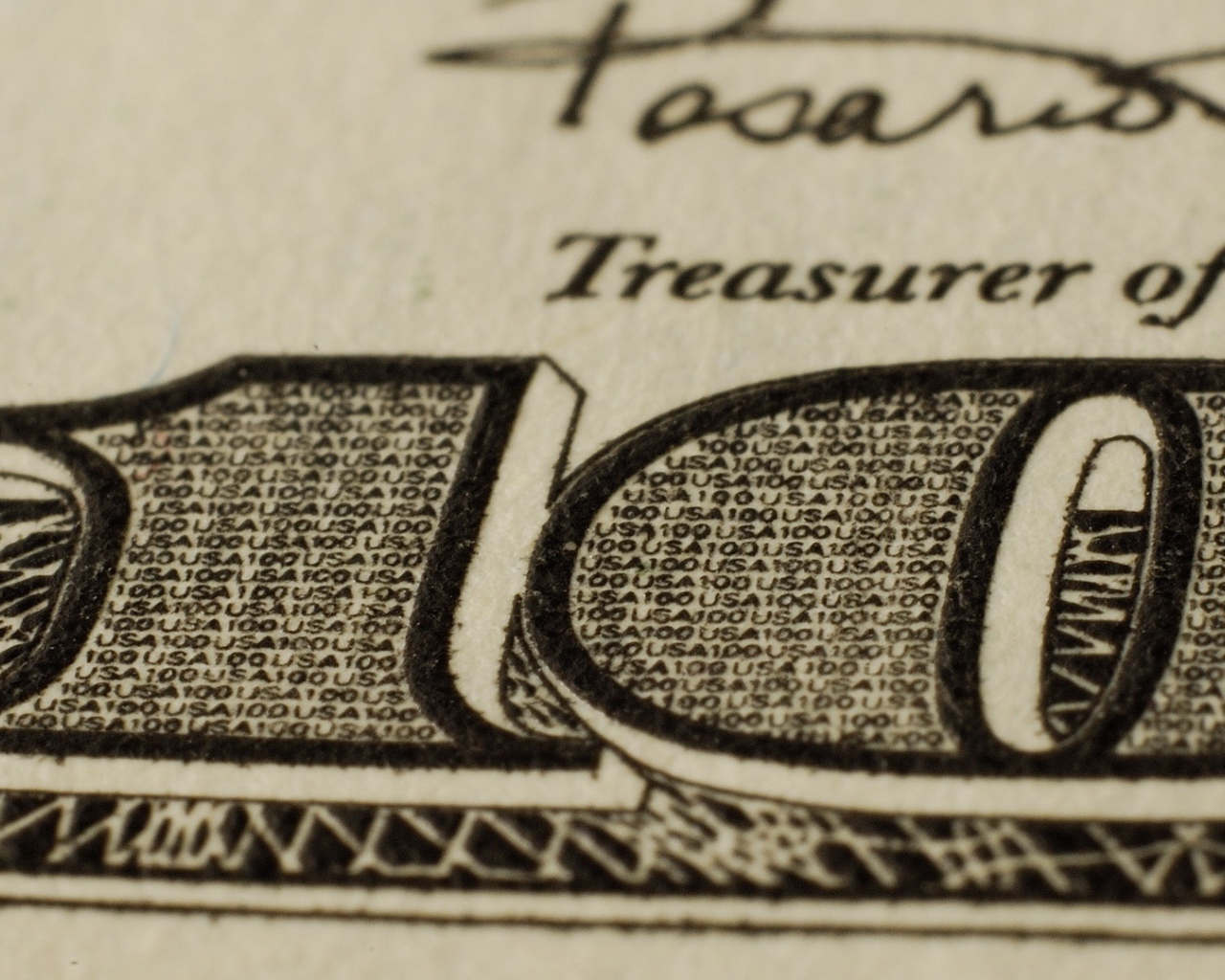 Банкнота доллар крупным планом