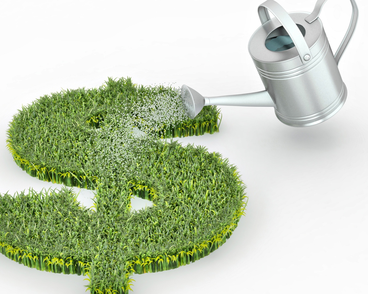 Зеленый знак доллара