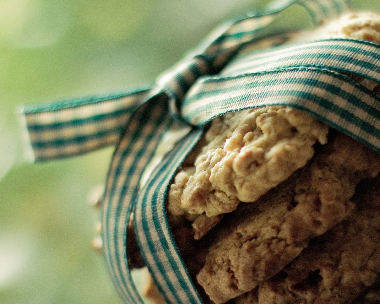 Домашнее печенье с бантиком