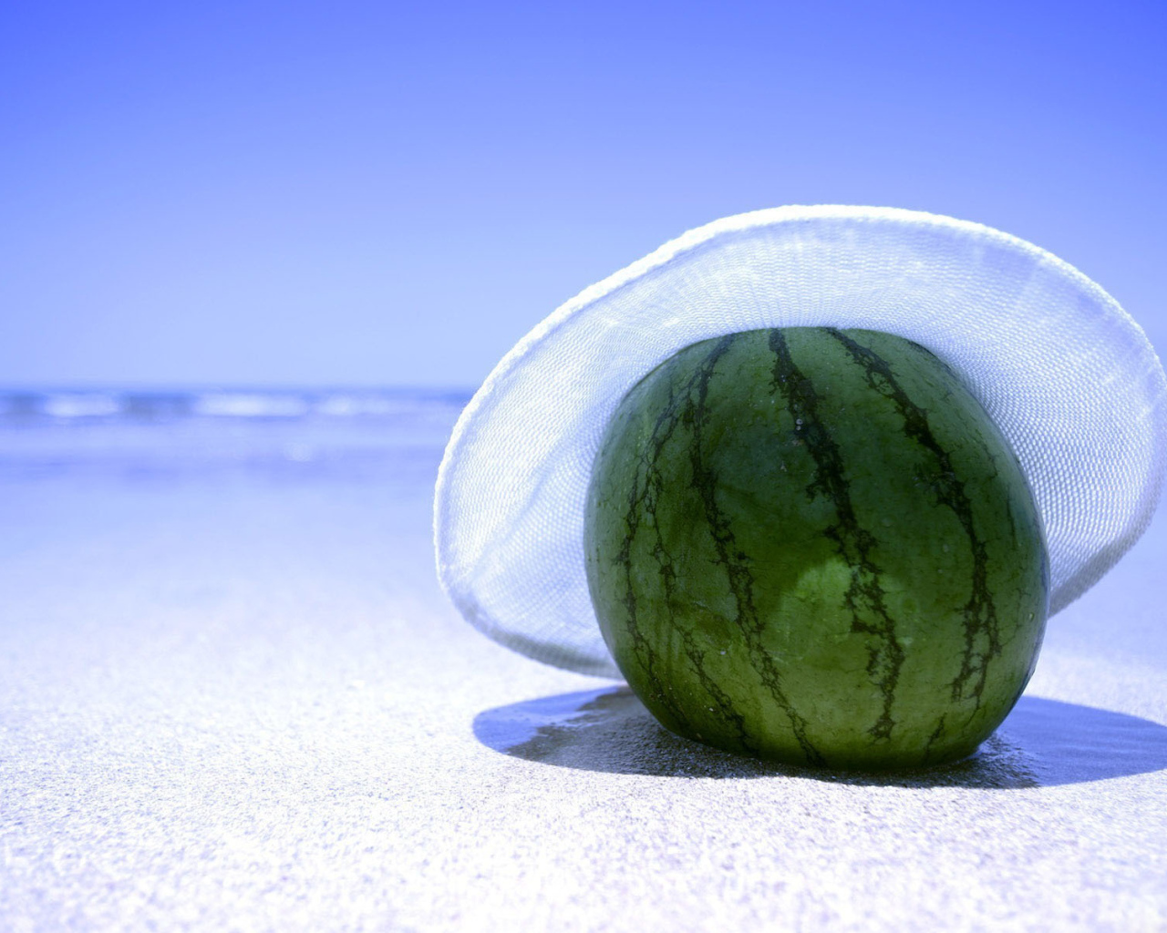 Watermelon on the beach