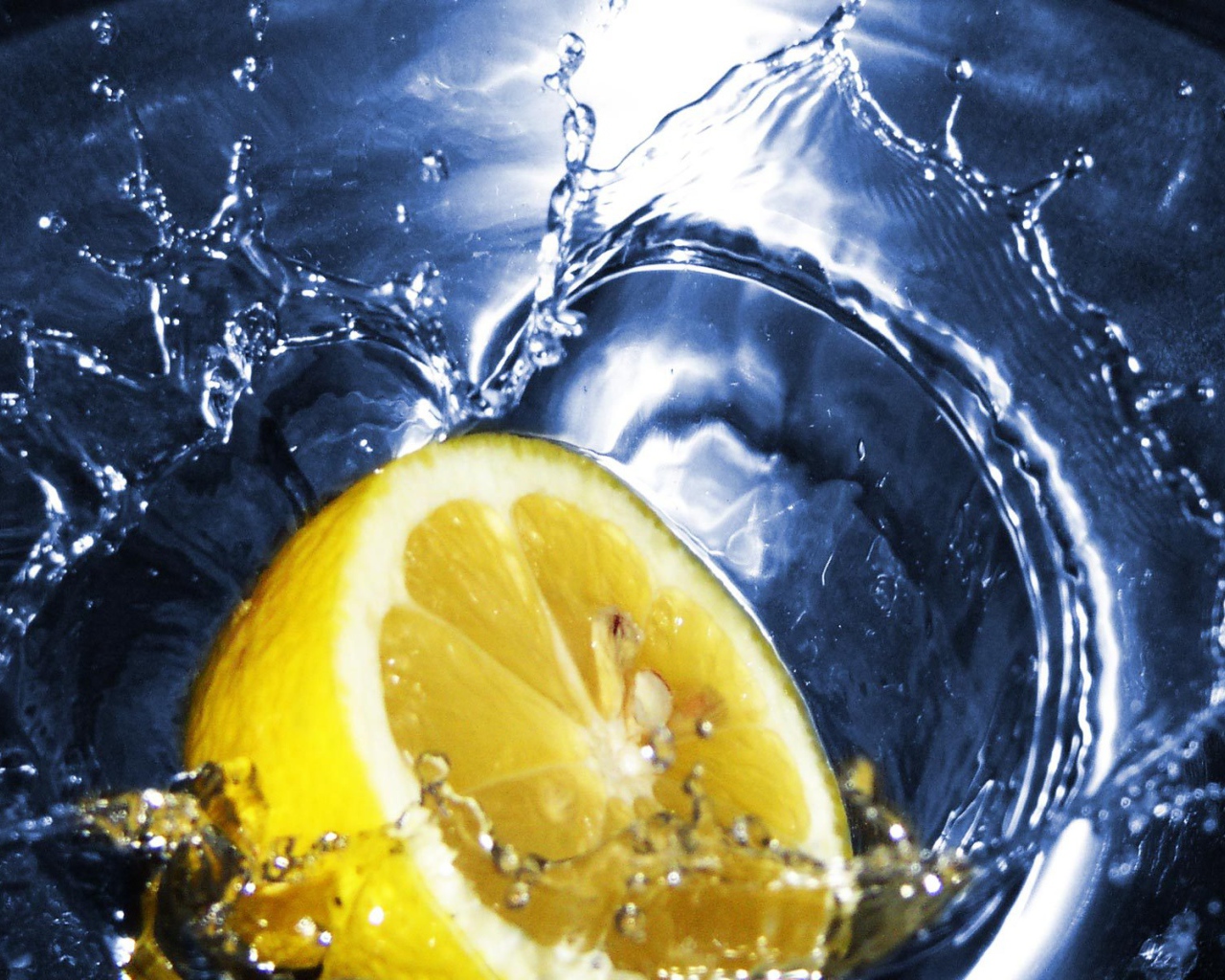 	   Lemon and water
