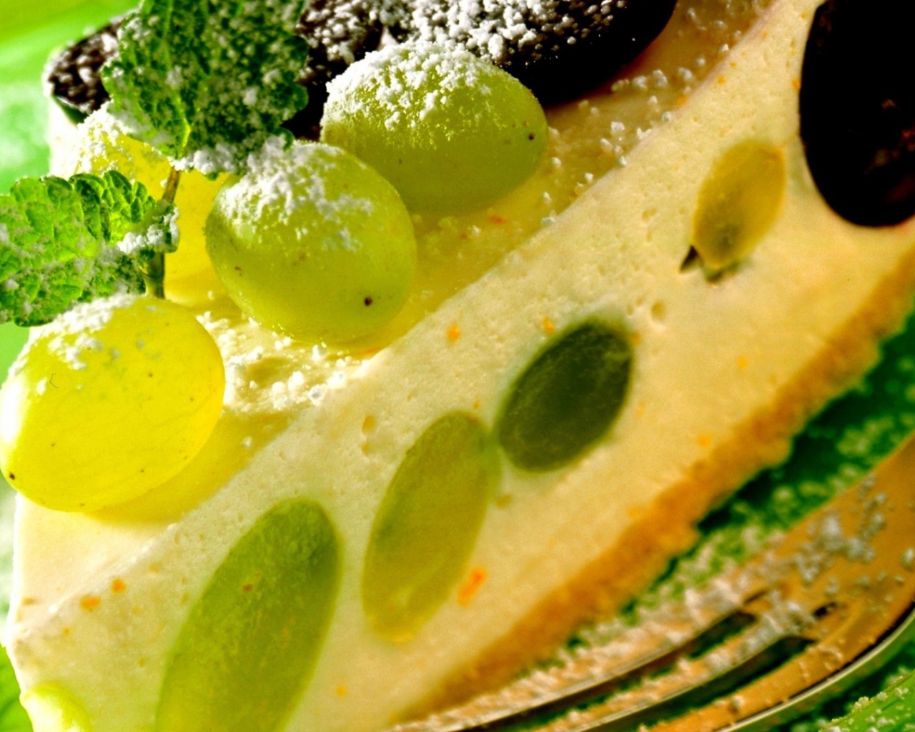 Торт с виноградом