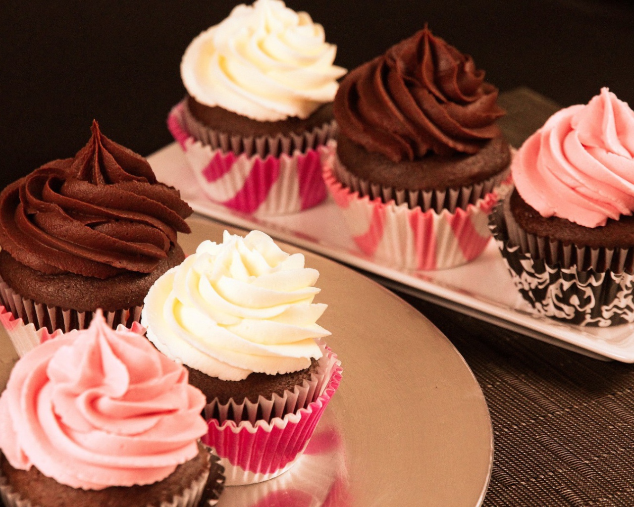 Кексы с кремом