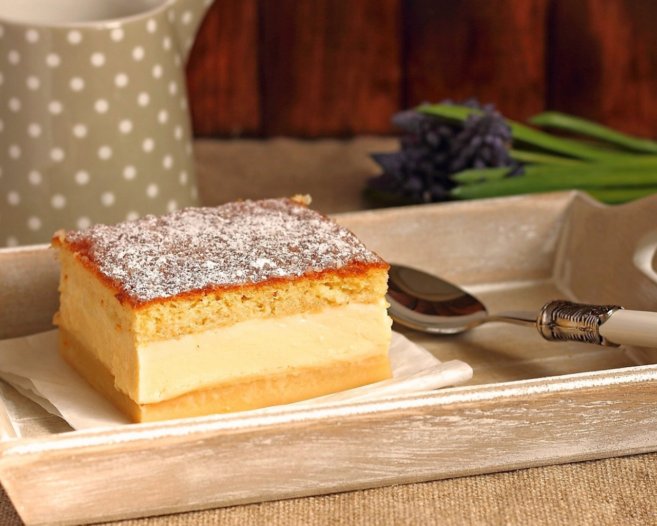 Персиковый бисквит