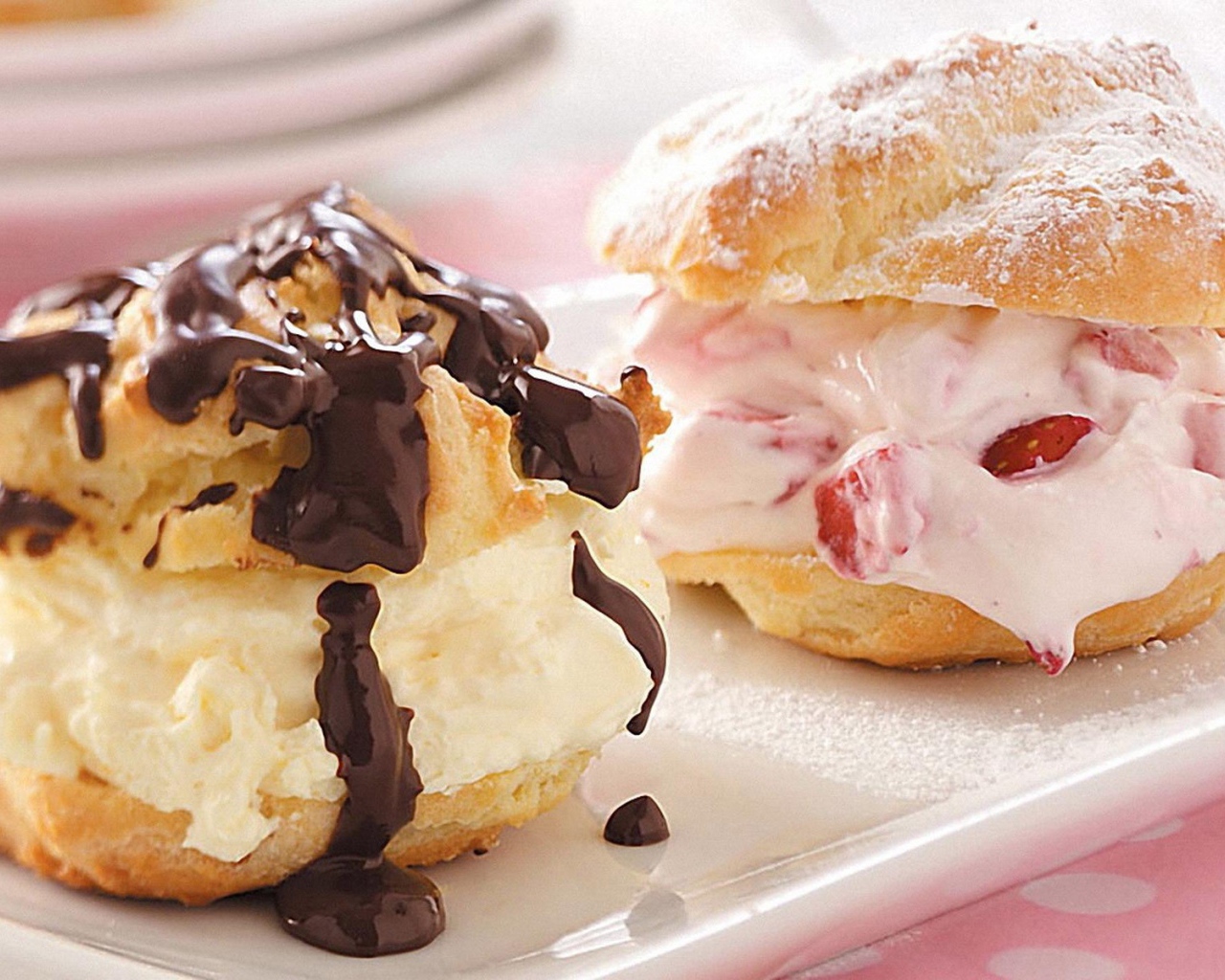 Булочки с кремом