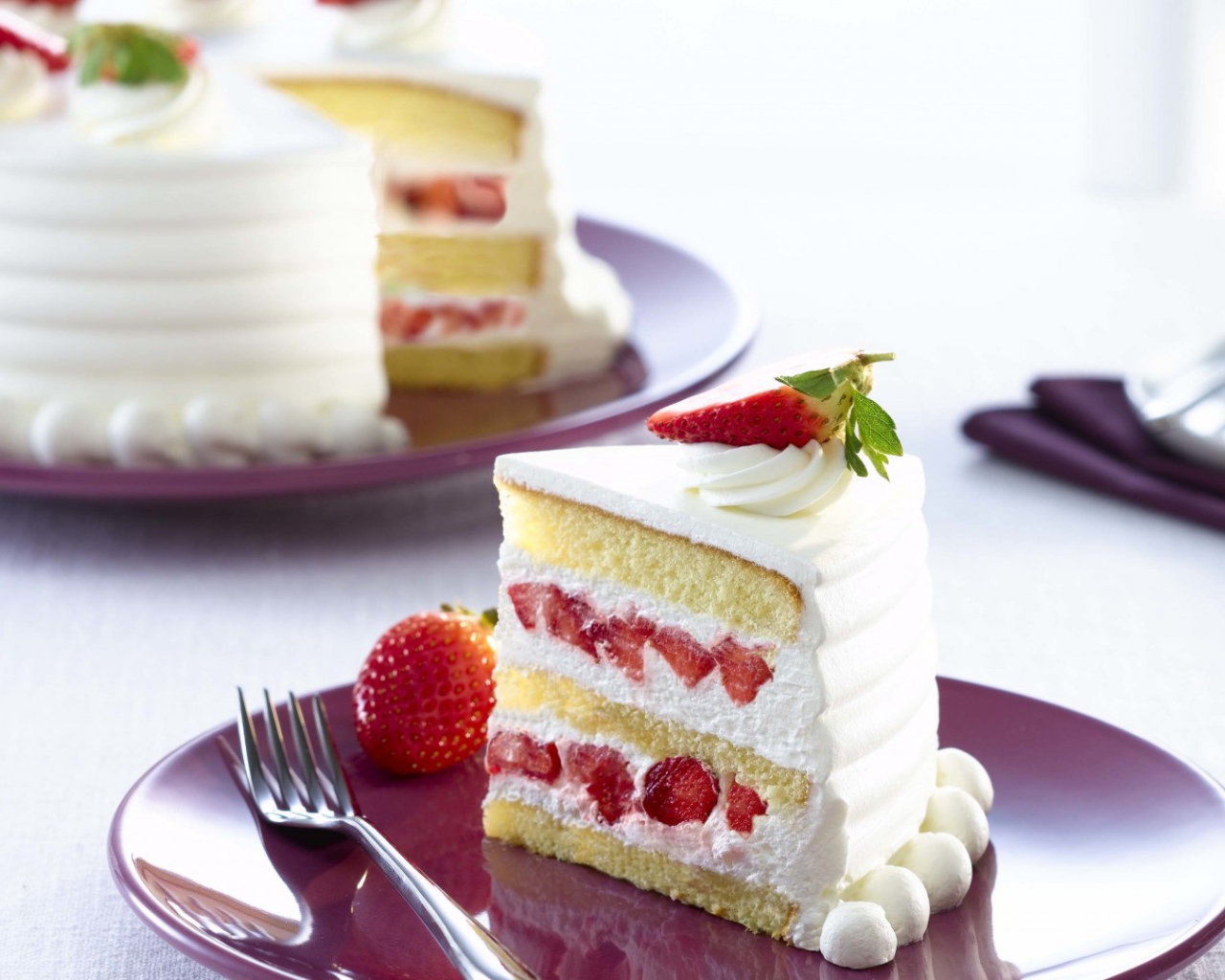 Клубничный торт