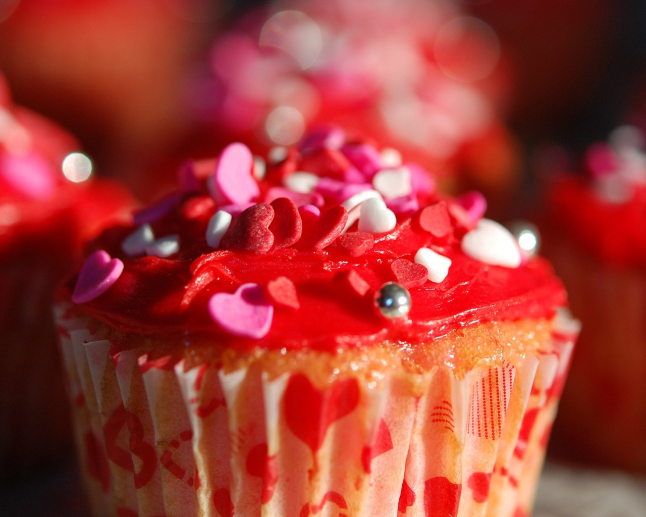 Десерт с сердечками